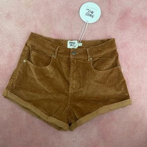 super soft brown shorts